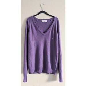 Dior Purple V-Neck Sweater for Men